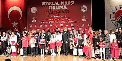 Kepez Beledıyesı ve Kepez İl Milli Eğitim Önderliğinde İSTİKLAL MARŞI OKUMA Yarışması Düzenlendi.